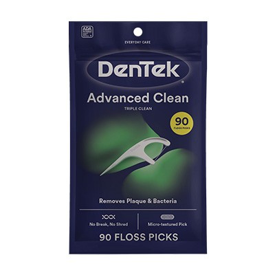 Fio Dental Dentek® Floss Picks Triple Clean Advanced Clean